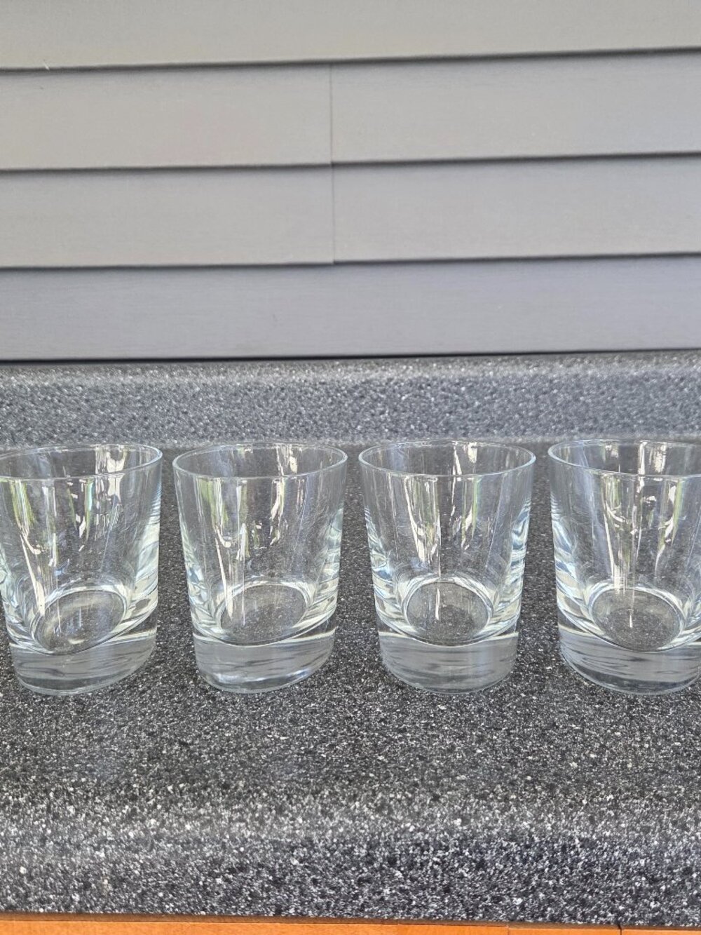 Lowball Tumbler Narrowed Heavy bottom Glasses Very Nice Set of 4